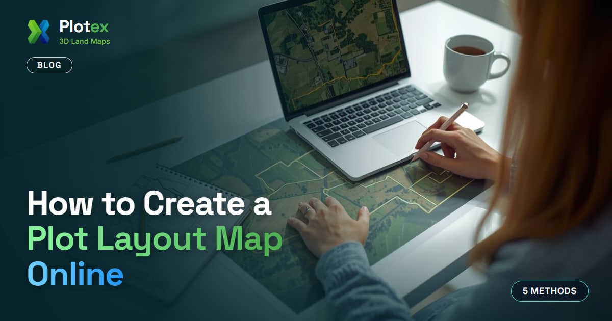 How to Create a Plot Layout Map Online banner - Plotex 3D Land Maps