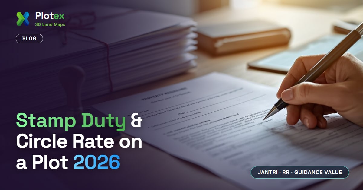 Stamp Duty and Circle Rate on a Plot in India 2026
